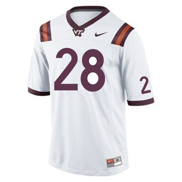 Men #28 Jermaine Waller Virginia Tech Hokies College Football Jerseys Sale-Maroon